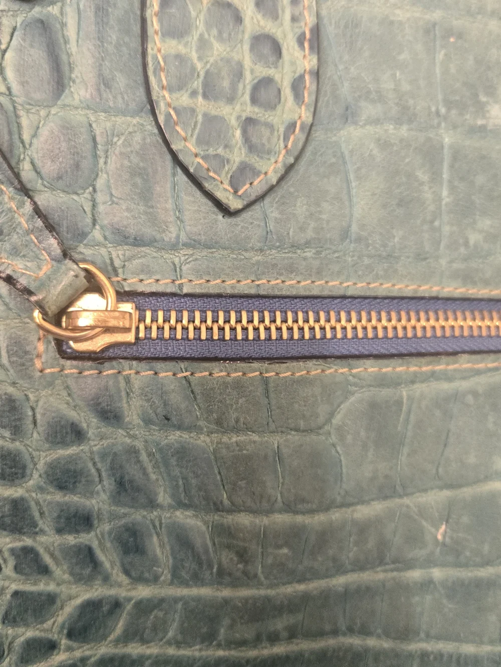 Dooney Bourke Croc-Embossed Tote Bag with Top Handles - Picture 12 of 15